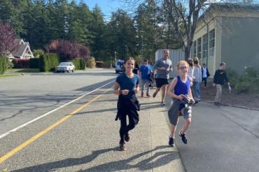 Children running