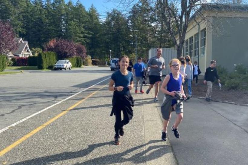 Children running